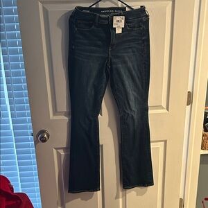 American Eagle Outfitters Women's Dark Blue Boot Cut Jeans